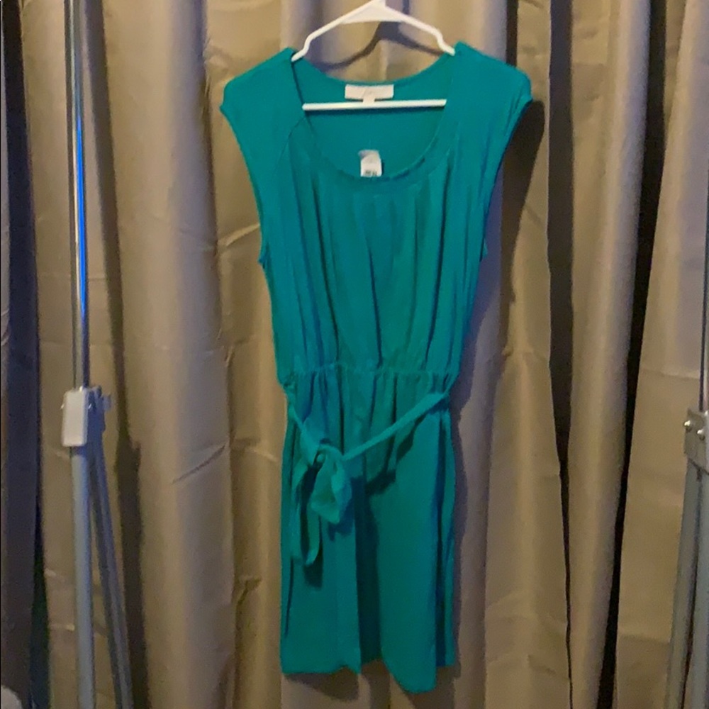 teal dress